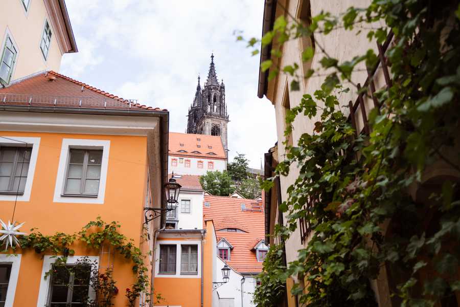 Blick auf die Albrechtsburg und den Dom zu Meißen. (Foto: Tommy Halfter (DML-BY))